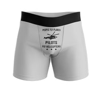 Thumbnail for People Fly Planes Pilots Fly Helicopters Designed Men Boxers
