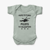 Thumbnail for People Fly Planes Pilots Fly Helicopters Designed Baby Bodysuits