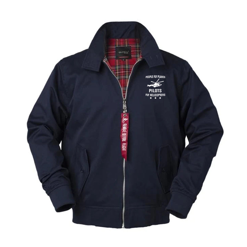 People Fly Planes Pilots Fly Helicopters Designed Vintage Style Jackets