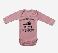 Thumbnail for People Fly Planes Pilots Fly Helicopters Designed Baby Bodysuits