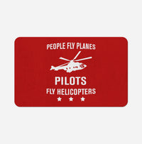 Thumbnail for People Fly Planes Pilots Fly Helicopters Designed Bath Mats