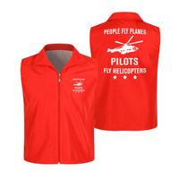 Thumbnail for People Fly Planes Pilots Fly Helicopters Designed Thin Style Vests