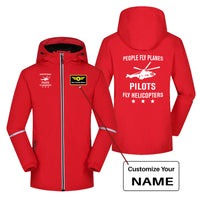 Thumbnail for People Fly Planes Pilots Fly Helicopters Designed Rain Coats & Jackets