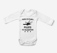 Thumbnail for People Fly Planes Pilots Fly Helicopters Designed Baby Bodysuits