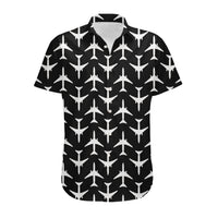 Thumbnail for Perfectly Sized Seamless Airplanes Black Designed 3D Shirts