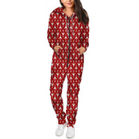 Thumbnail for Perfectly Sized Seamless Airplanes Red Designed Jumpsuit for Men & Women