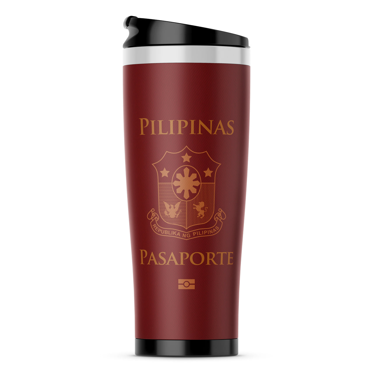 Philippines Passport Designed Stainless Steel Travel Mugs