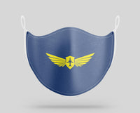 Thumbnail for Pilot Badge (2) Designed Face Masks