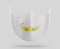 Thumbnail for Pilot Badge (2) Designed Face Masks