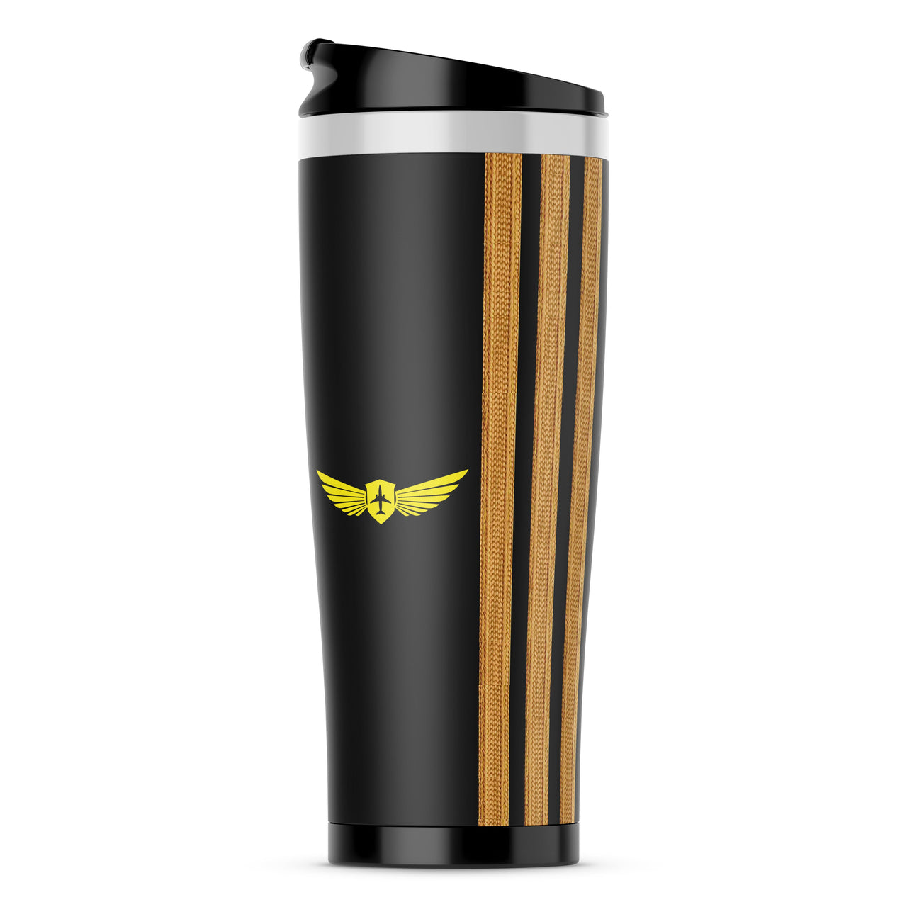 Special Golden Pilot Epaulettes (4,3,2 Lines) Stainless Steel Travel Mugs