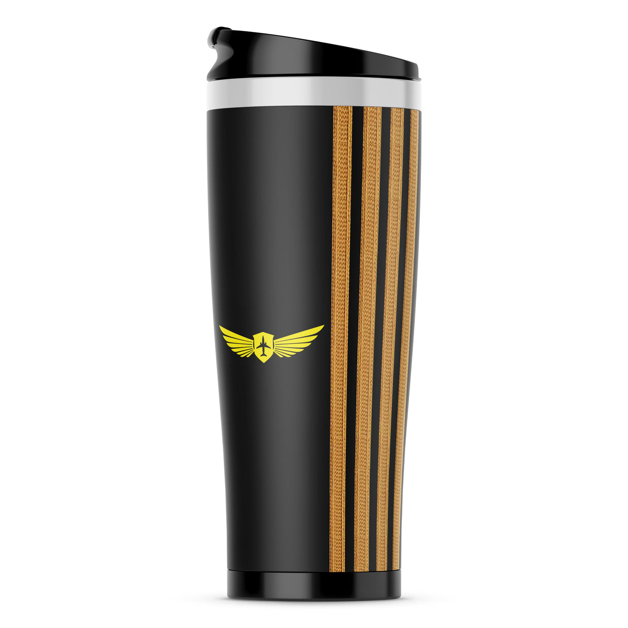 Special Golden Pilot Epaulettes (4,3,2 Lines) Stainless Steel Travel Mugs