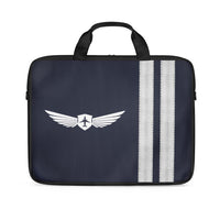 Thumbnail for Pilot Badge & Special Silver Epaulettes (4,3,2 Lines) Laptop & Tablet Bags