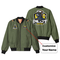 Thumbnail for Pilot Bird Patch & Customizable Badge Designed 3D Bomber Jackets