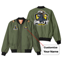 Thumbnail for Pilot Bird Patch & Customizable Badge Designed 3D Bomber Jackets