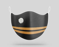 Thumbnail for Pilot Epaulettes (4,3,2 Lines) Designed Face Masks