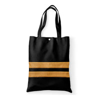 Thumbnail for Pilot Epaulette 2 Lines Designed Tote Bags
