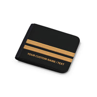 Thumbnail for Customizable Name & Pilot Epaulettes (4,3,2 Lines) Designed Wallets