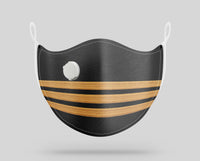 Thumbnail for Pilot Epaulettes (4,3,2 Lines) Designed Face Masks