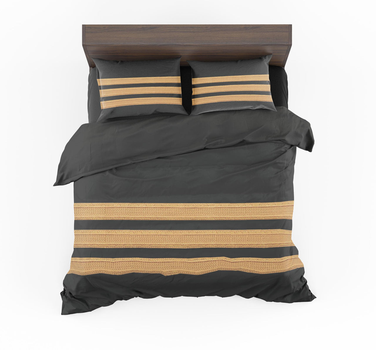 Pilot Epaulette 3 Lines Designed Bedding Sets