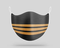 Thumbnail for Pilot Epaulettes (4,3,2 Lines) Designed Face Masks