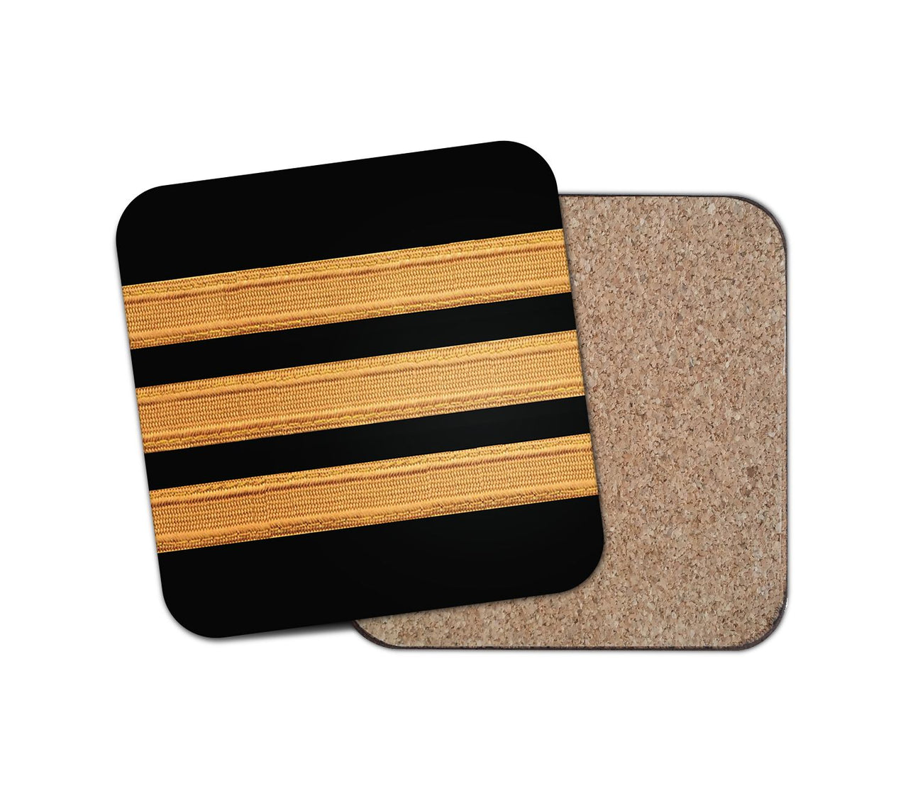 Pilot Epaulette 3 Lines Designed Coasters