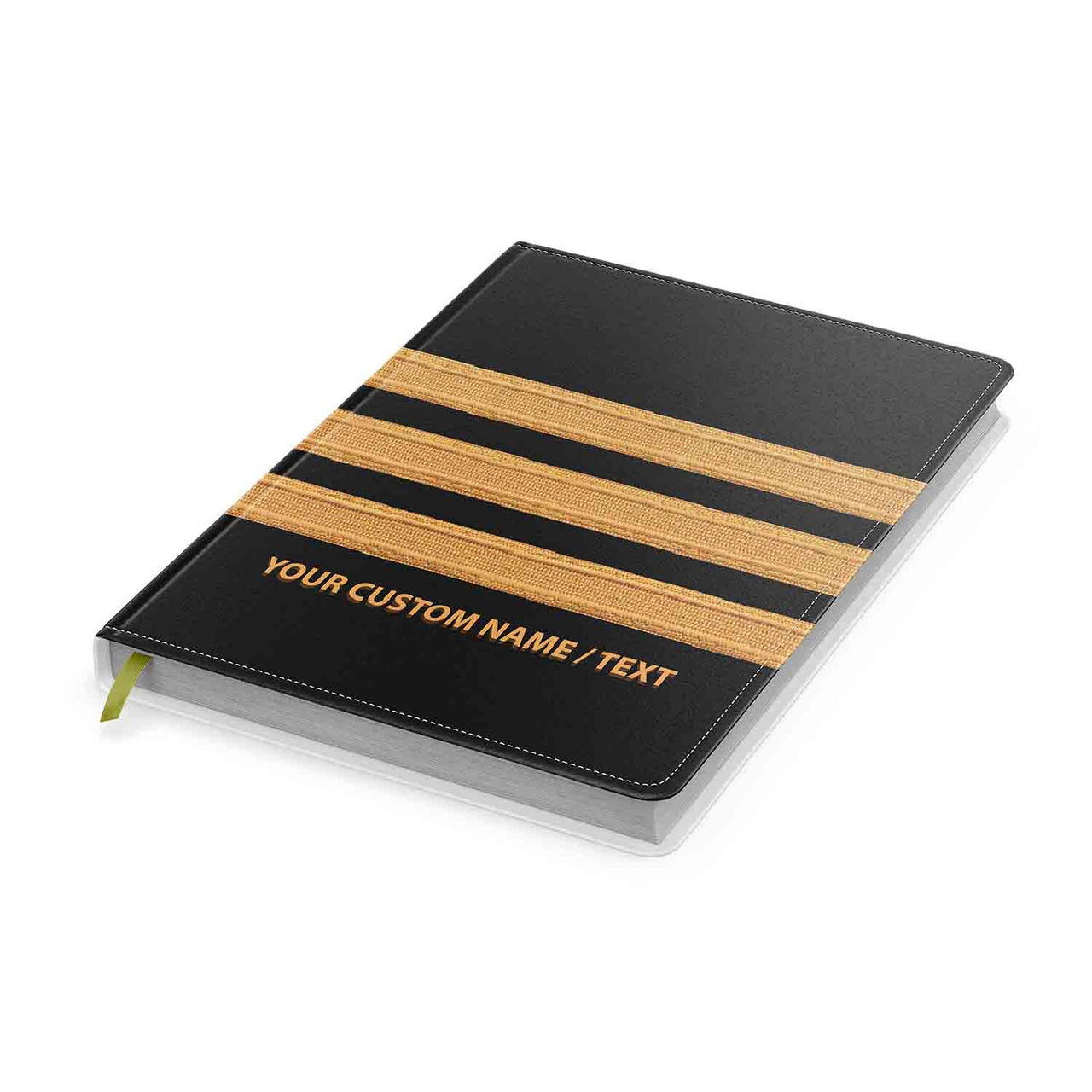 Customizable Name & Pilot Epaulette (4,3,2 Lines) Designed Notebooks
