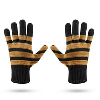 Thumbnail for Golden Pilot Epaulettes 4 Lines Designed Gloves