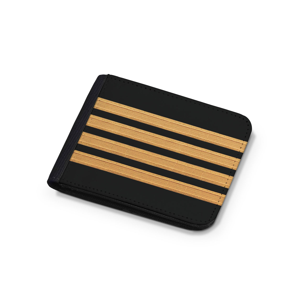 Customizable Name & Pilot Epaulettes (4,3,2 Lines) Designed Wallets