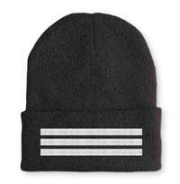 Thumbnail for Pilot Epaulette (Silver) 3 Lines Embroidered Beanies