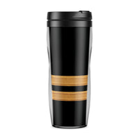 Thumbnail for Golden Pilot Epaulettes (4,3,2 Lines) Designed Plastic Travel Mugs