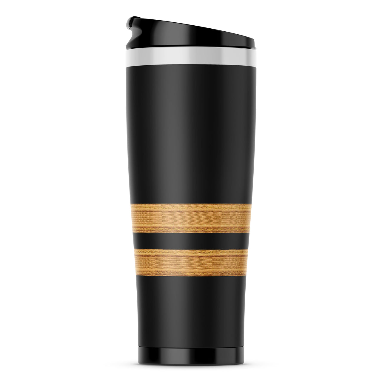 Golden Pilot Epaulettes (4,3,2 Lines) Stainless Steel Travel Mugs