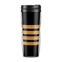 Thumbnail for Golden Pilot Epaulettes (4,3,2 Lines) Designed Plastic Travel Mugs