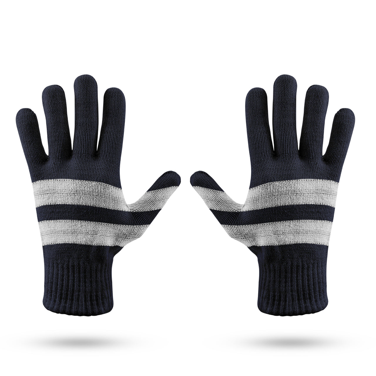 Silver Pilot Epaulettes 2 Lines Designed Gloves