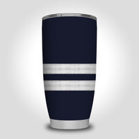 Thumbnail for Pilot Epaulettes (Silver) 2 Lines Designed Tumbler Travel Mugs