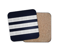 Thumbnail for Pilot Epaulettes (Silver) 3 Lines Designed Coasters