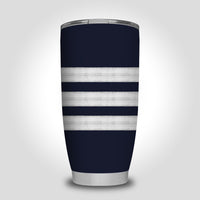 Thumbnail for Pilot Epaulettes (Silver) 3 Lines Designed Tumbler Travel Mugs