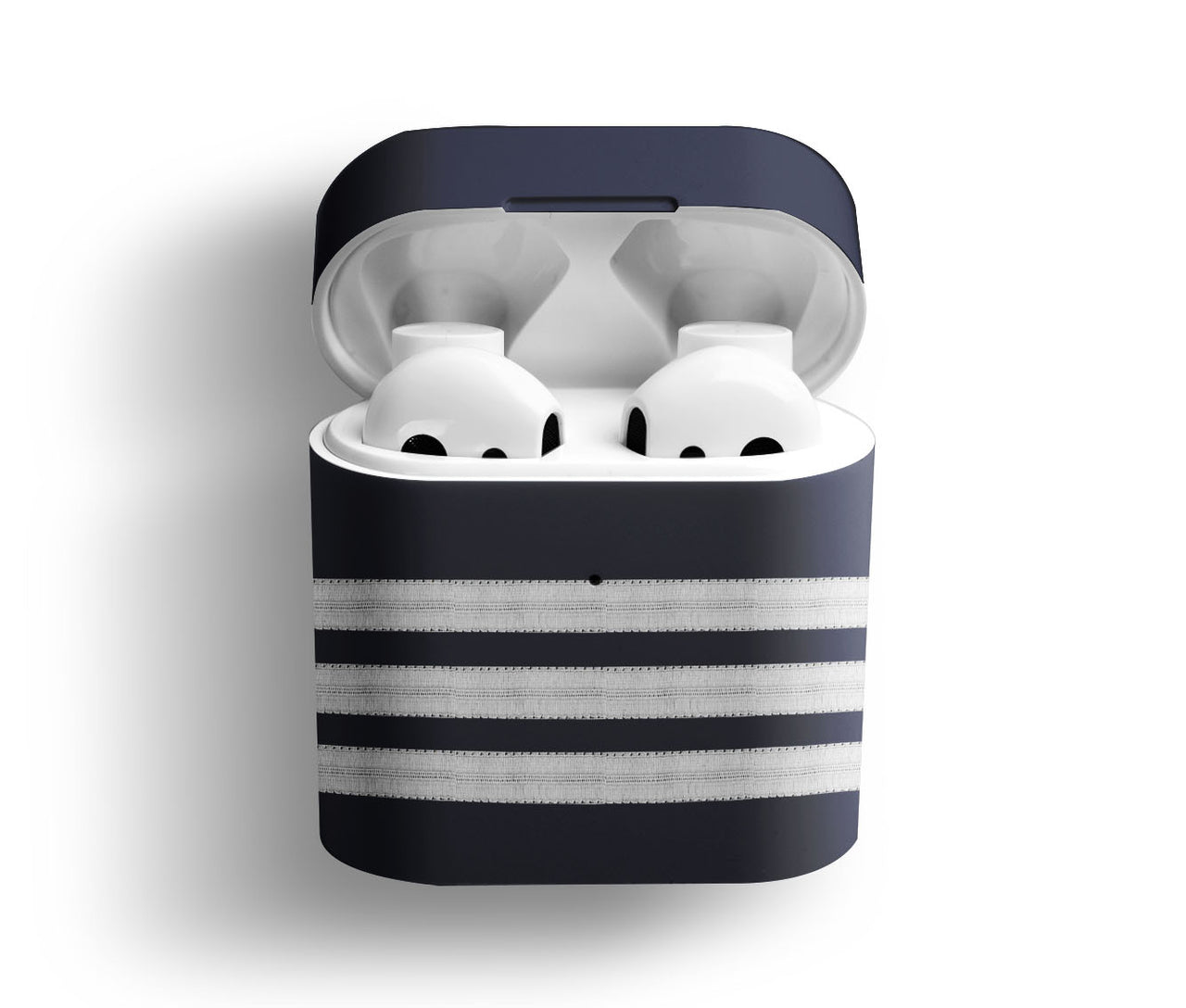 Silver Pilot Epaulettes (4,3,2 Lines) Designed AirPods Cases