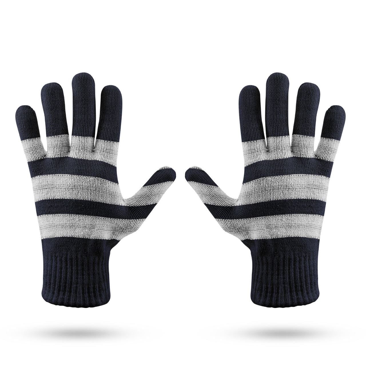 Silver Pilot Epaulettes 3 Lines Designed Gloves