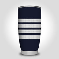 Thumbnail for Pilot Epaulettes (Silver) 4 Lines Designed Tumbler Travel Mugs