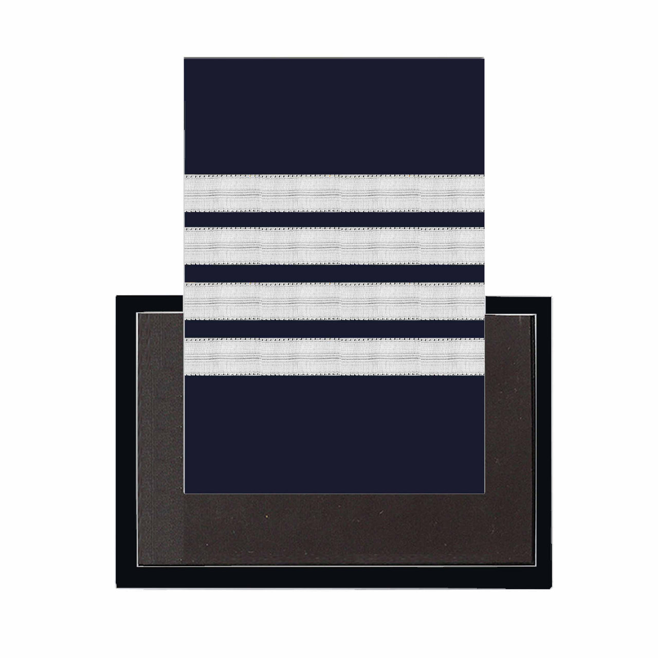 Pilot Epaulettes (Silver) 4 Lines Designed Magnets