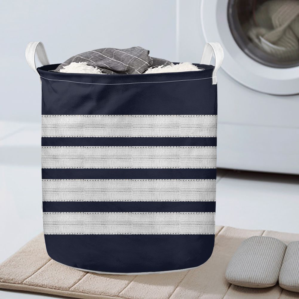 Pilot Epaulettes (Silver) 4 Lines Designed Laundry Baskets