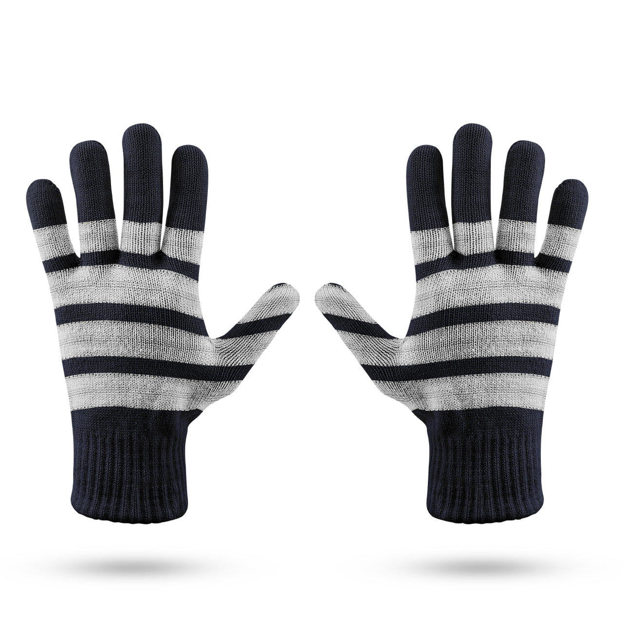 Silver Pilot Epaulettes 4 Lines Designed Gloves