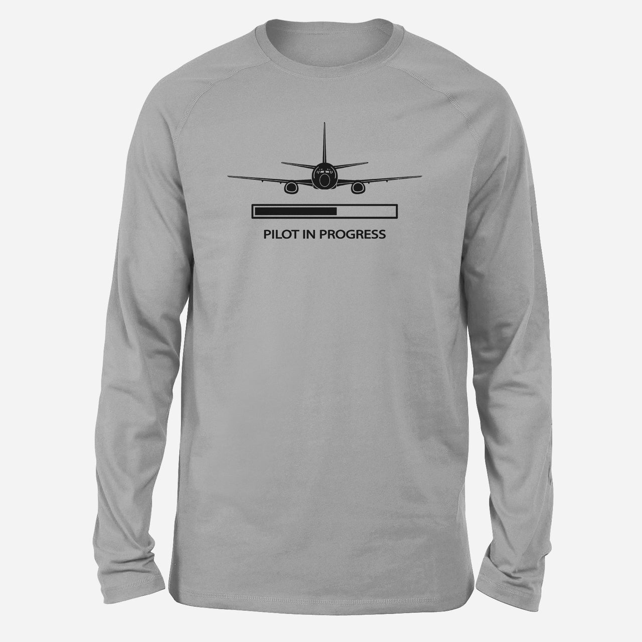 Pilot In Progress Designed Long-Sleeve T-Shirts