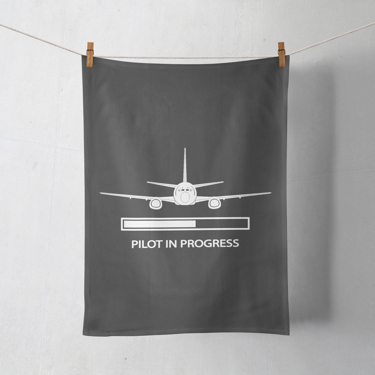 Pilot In Progress Designed Towels
