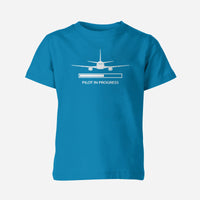 Thumbnail for Pilot In Progress Designed Children T-Shirts