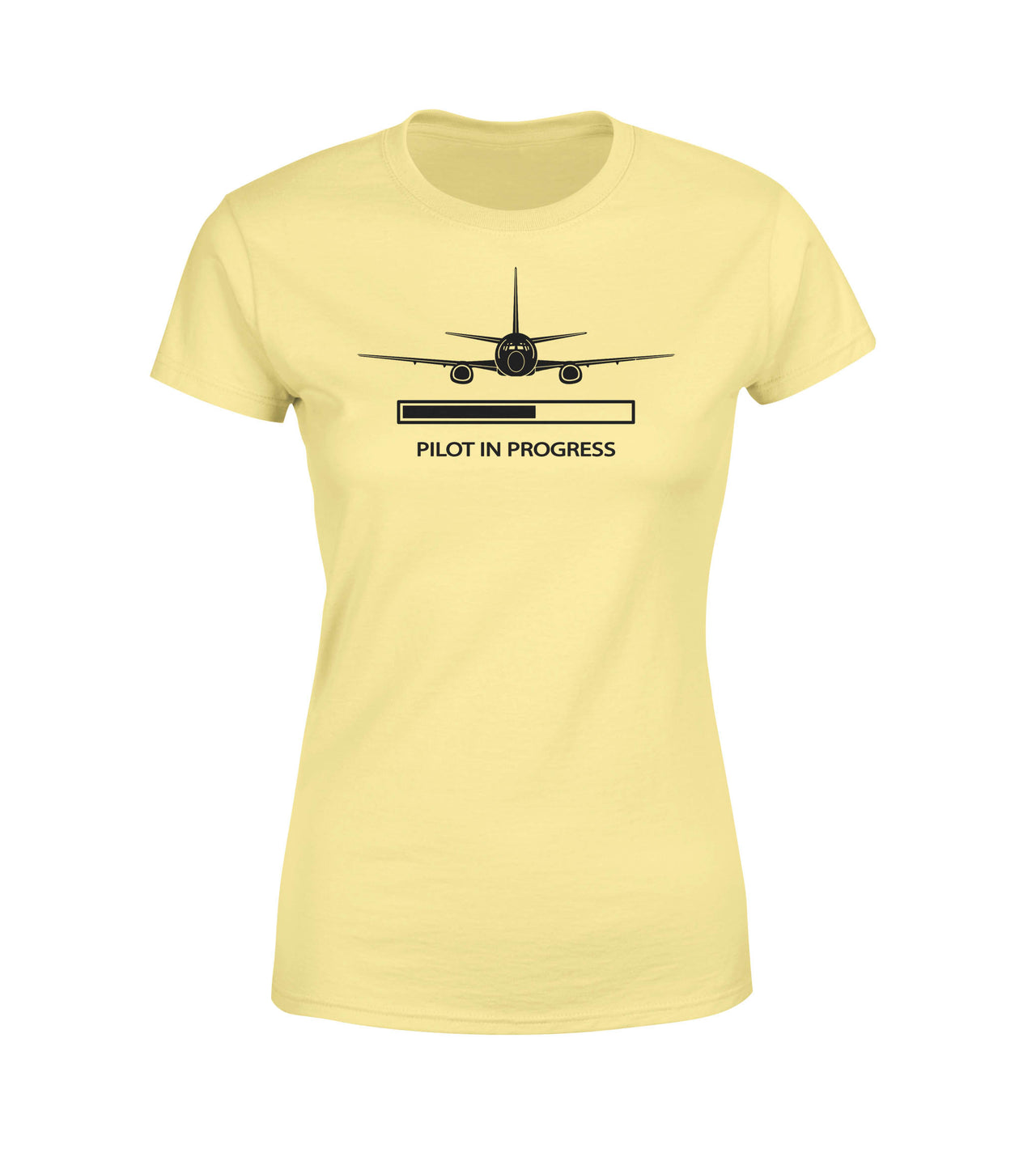 Pilot In Progress Designed Women T-Shirts