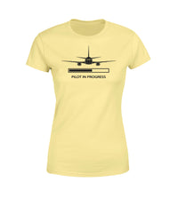 Thumbnail for Pilot In Progress Designed Women T-Shirts