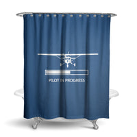 Thumbnail for Pilot In Progress (Cessna) Designed Shower Curtains