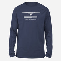 Thumbnail for Pilot In Progress (Cessna) Designed Long-Sleeve T-Shirts