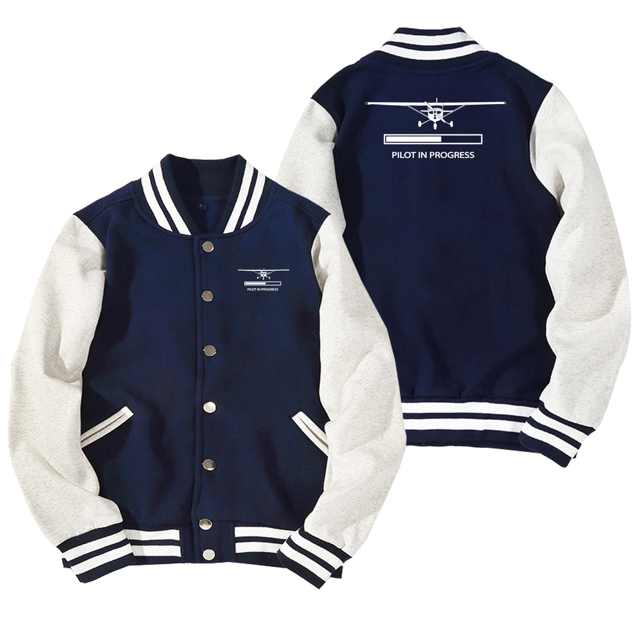 Pilot In Progress (Cessna) Designed Baseball Style Jackets